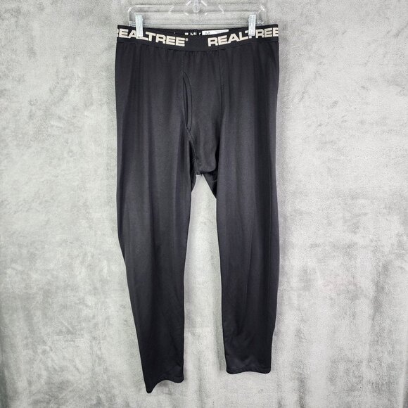 Mens Black Realtree Polyester Base Layer Pants Size L (36-38) - Picture 2 of 9